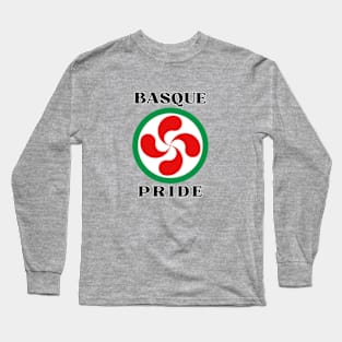 Basque Pride - Lauburu The Basque Cross Long Sleeve T-Shirt